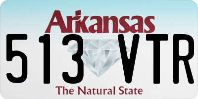 AR license plate 513VTR