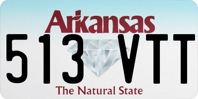 AR license plate 513VTT