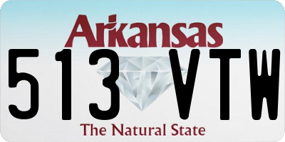 AR license plate 513VTW