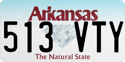 AR license plate 513VTY