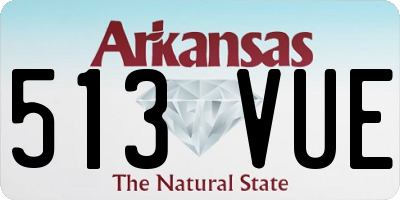 AR license plate 513VUE