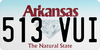 AR license plate 513VUI