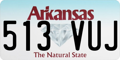 AR license plate 513VUJ