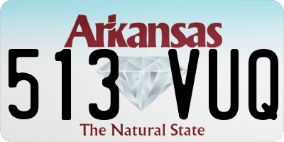 AR license plate 513VUQ