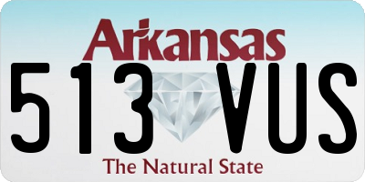 AR license plate 513VUS