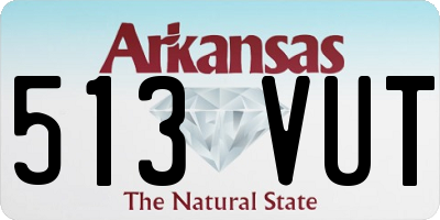 AR license plate 513VUT