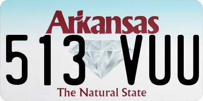 AR license plate 513VUU
