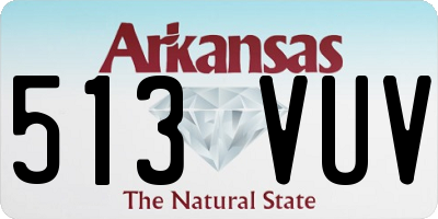 AR license plate 513VUV