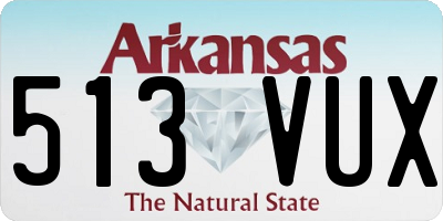AR license plate 513VUX
