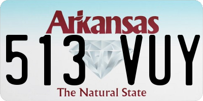 AR license plate 513VUY