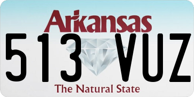 AR license plate 513VUZ