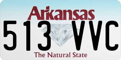 AR license plate 513VVC