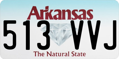 AR license plate 513VVJ