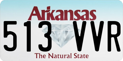 AR license plate 513VVR