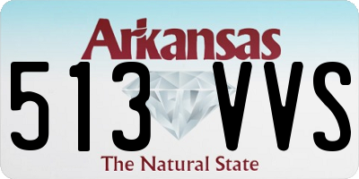 AR license plate 513VVS