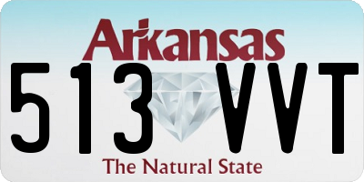 AR license plate 513VVT