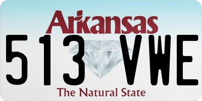 AR license plate 513VWE