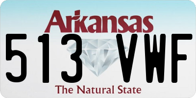 AR license plate 513VWF