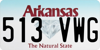 AR license plate 513VWG