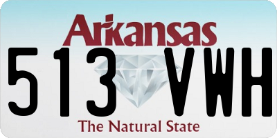 AR license plate 513VWH