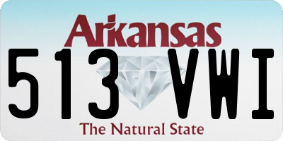 AR license plate 513VWI