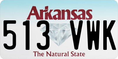 AR license plate 513VWK