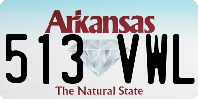 AR license plate 513VWL