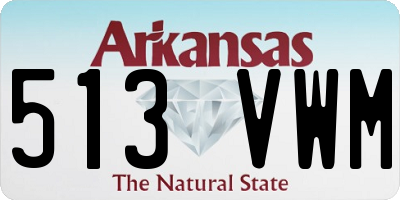 AR license plate 513VWM