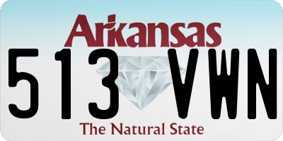 AR license plate 513VWN