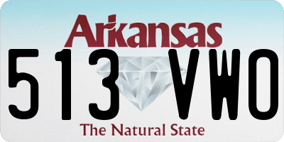 AR license plate 513VWO