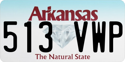 AR license plate 513VWP