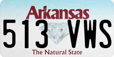 AR license plate 513VWS