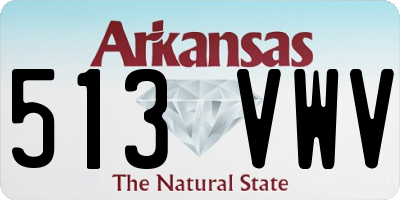 AR license plate 513VWV