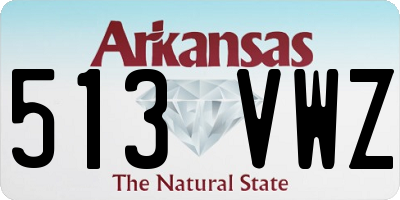 AR license plate 513VWZ