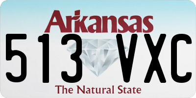 AR license plate 513VXC