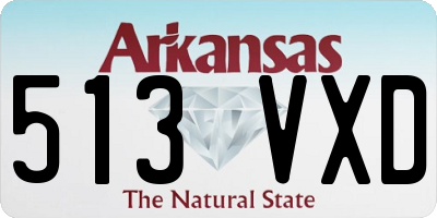 AR license plate 513VXD