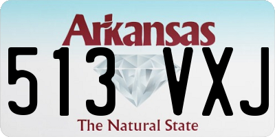 AR license plate 513VXJ