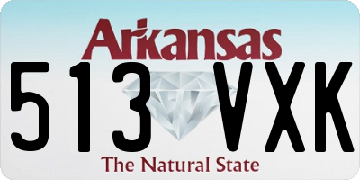 AR license plate 513VXK