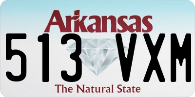 AR license plate 513VXM