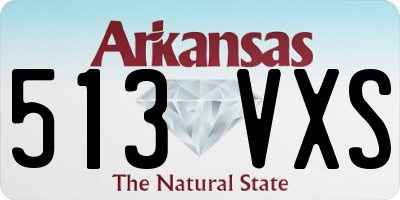 AR license plate 513VXS