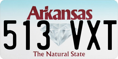 AR license plate 513VXT