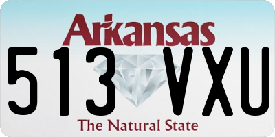 AR license plate 513VXU