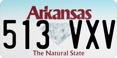 AR license plate 513VXV