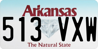 AR license plate 513VXW