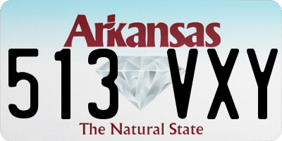 AR license plate 513VXY