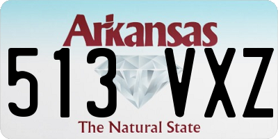 AR license plate 513VXZ