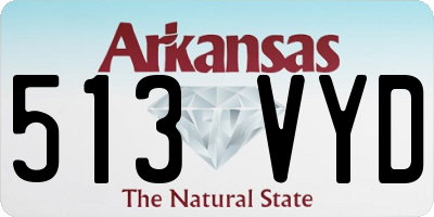 AR license plate 513VYD