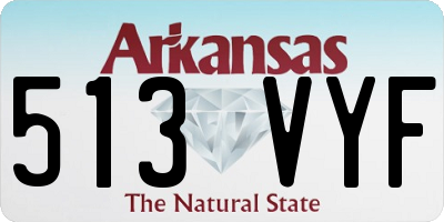 AR license plate 513VYF
