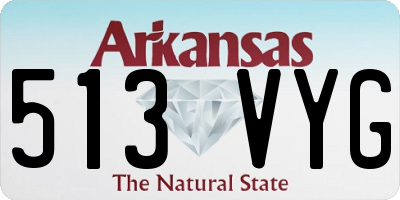 AR license plate 513VYG