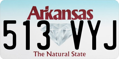 AR license plate 513VYJ